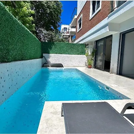 Twin With Private Pool In Fethiye's Center ヴィラ